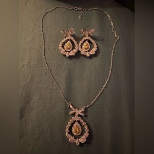 Elegant Gold and Silver Jewelry Set